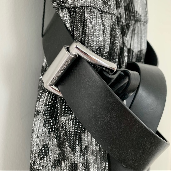 NEW! Michael Kors Metallic Floral Midi Dress - Picture 4 of 8